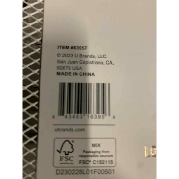 U Brands Locker Mesh Shelf Chic White & Gold Size 12" - Picture 2 of 3